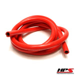 HPS Performance Silicone Heater Hose TubingHigh Temp 1-ply Reinforced5/32" IDRed