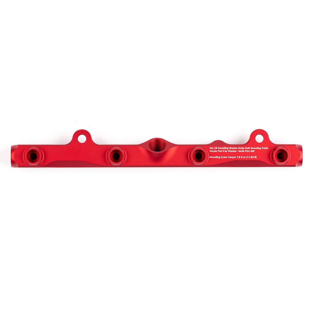 ACUiTY Instruments - K-Series Fuel Rail in Satin Red Finish - 1913-RED