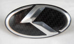 LODEN Carbon/Stainless "K" Steering Wheel Overlay Emblem