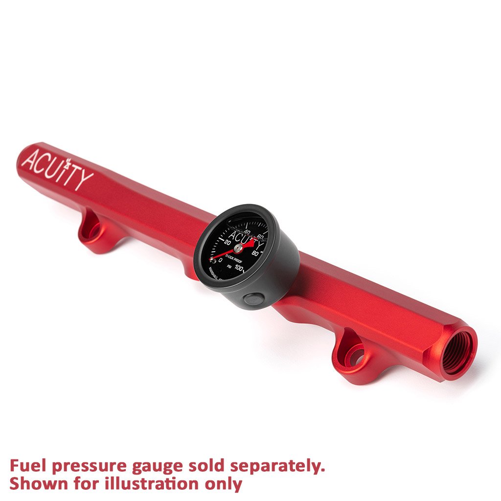ACUiTY Instruments - K-Series Fuel Rail in Satin Red Finish - 1913-RED
