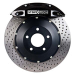 Stoptech 328mm / 12.9" FRONT Big Brake Kit w/ DRILLED Rotors & BLACK ST-40 Calipers - 2003-12 Accord / 2009-14 TSX - 83.436.4300.54