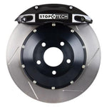 Stoptech 328mm / 12.9" FRONT Big Brake Kit w/ SLOTTED Rotors & BLACK ST-40 Calipers - 2003-12 Accord / 2009-14 TSX - 83.436.4300.51