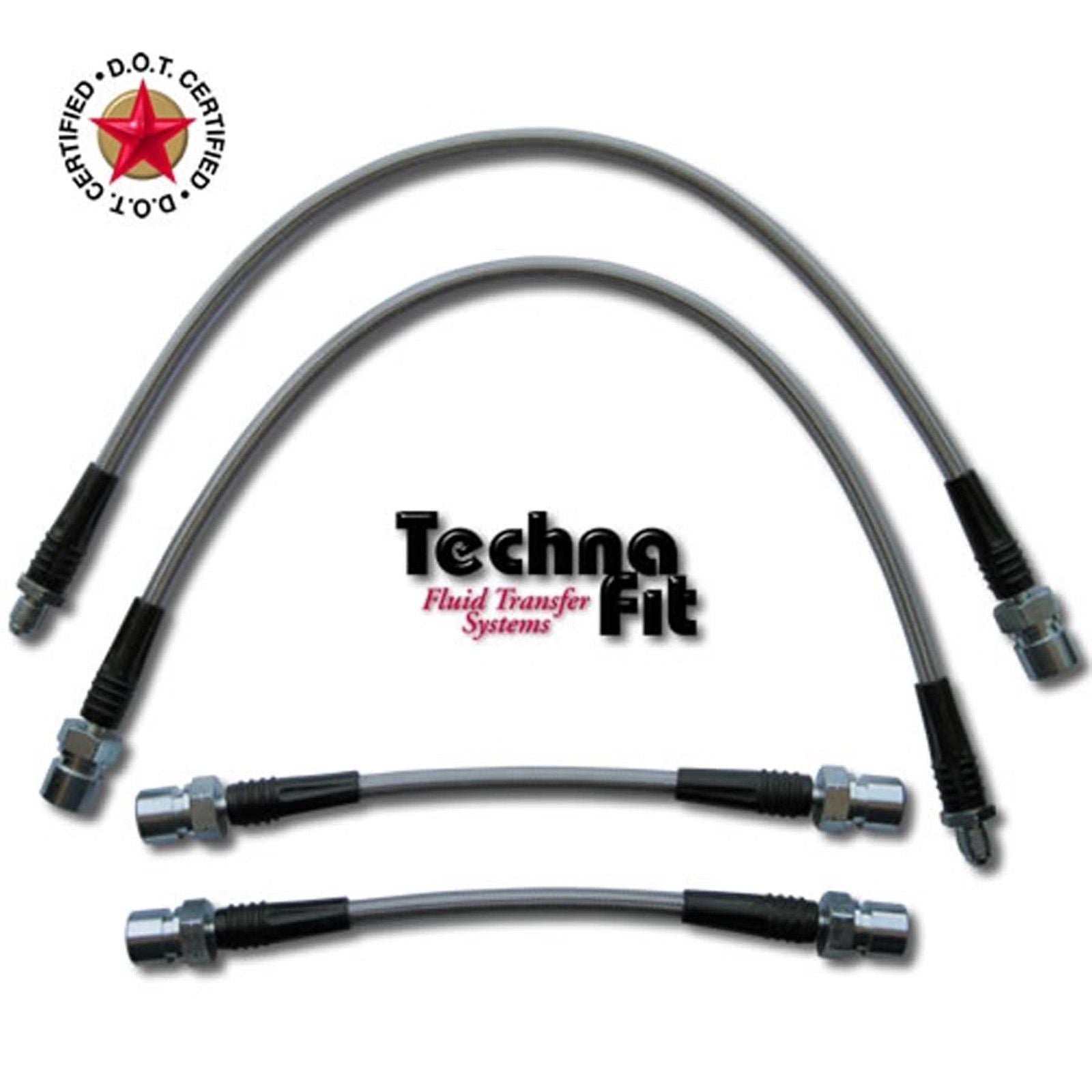 Techna-Fit Stainless Steel Brake Lines - Hyundai Genesis Coupe - Front & Rear - HY-1550