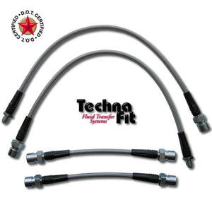 Techna-Fit Stainless Steel Brake Lines - 2013-17 Honda Accord EX - Front & Rear - HN-1166